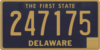 DE license plate 247175