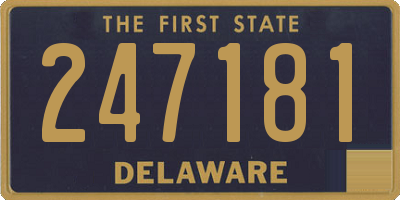DE license plate 247181