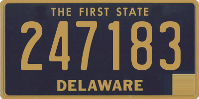 DE license plate 247183
