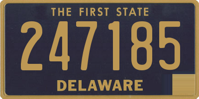 DE license plate 247185