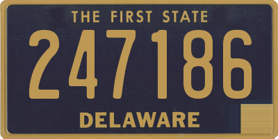 DE license plate 247186