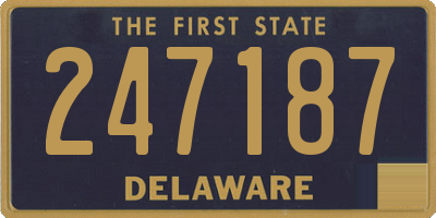 DE license plate 247187