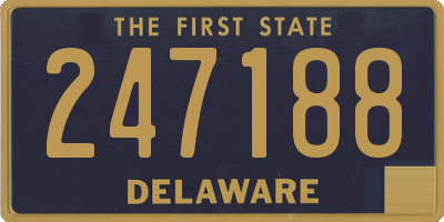 DE license plate 247188