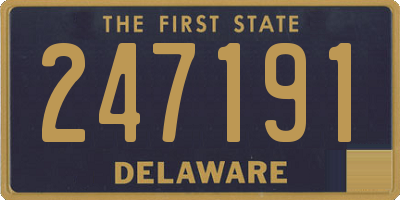 DE license plate 247191