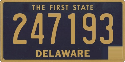 DE license plate 247193