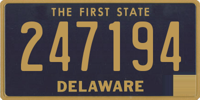 DE license plate 247194