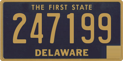 DE license plate 247199