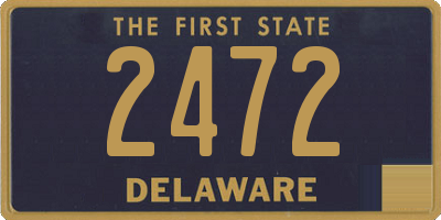 DE license plate 2472