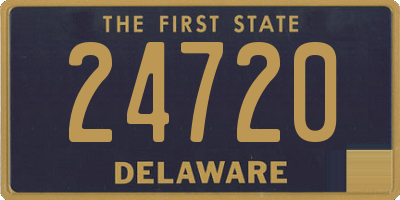 DE license plate 24720