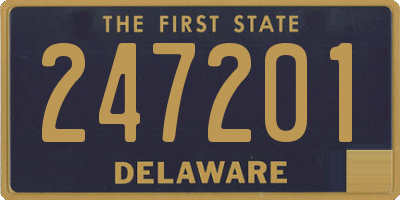 DE license plate 247201