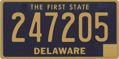 DE license plate 247205