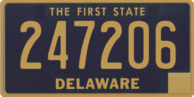 DE license plate 247206