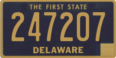 DE license plate 247207