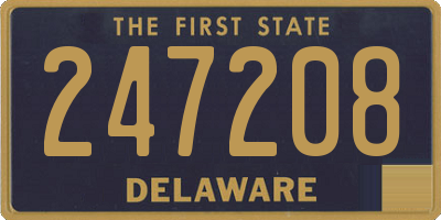 DE license plate 247208