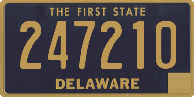 DE license plate 247210