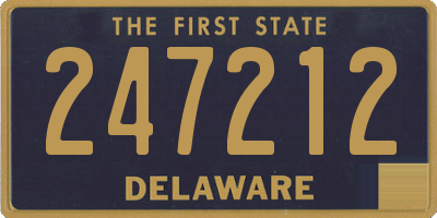 DE license plate 247212