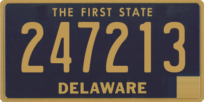 DE license plate 247213