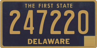 DE license plate 247220