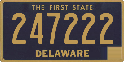 DE license plate 247222