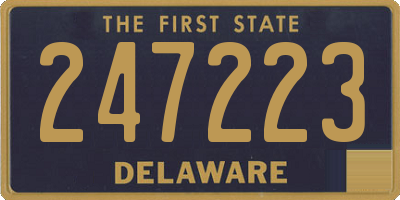 DE license plate 247223