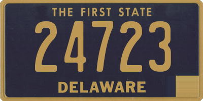 DE license plate 24723