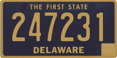 DE license plate 247231