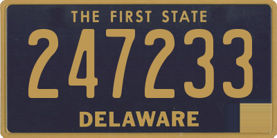 DE license plate 247233