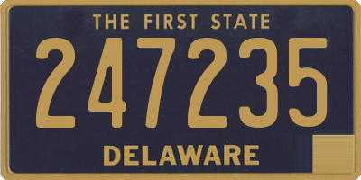 DE license plate 247235