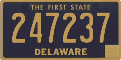 DE license plate 247237