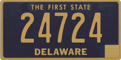 DE license plate 24724