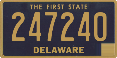 DE license plate 247240