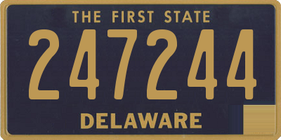 DE license plate 247244
