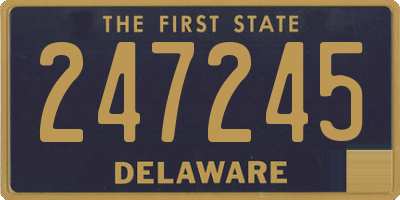 DE license plate 247245