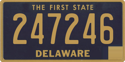 DE license plate 247246