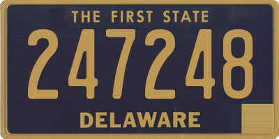 DE license plate 247248