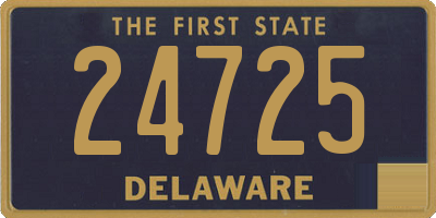 DE license plate 24725