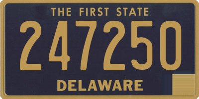 DE license plate 247250