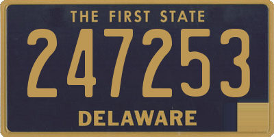 DE license plate 247253