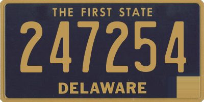 DE license plate 247254