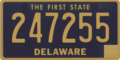 DE license plate 247255