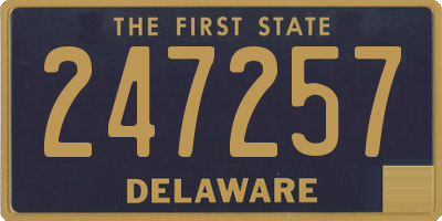 DE license plate 247257