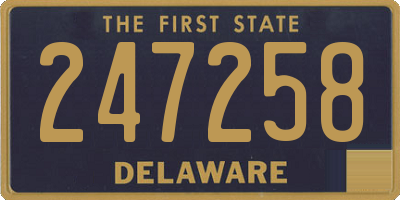 DE license plate 247258