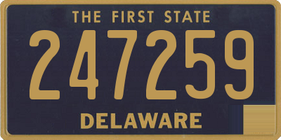 DE license plate 247259