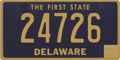 DE license plate 24726