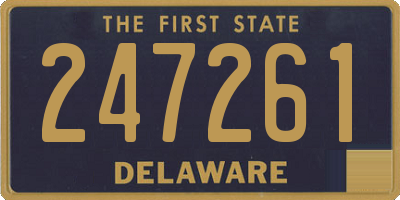 DE license plate 247261