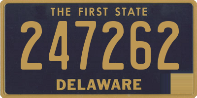 DE license plate 247262