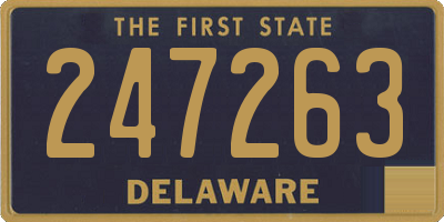 DE license plate 247263