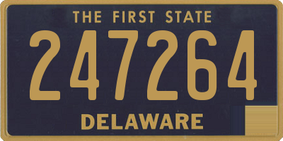DE license plate 247264