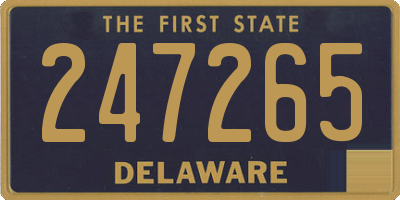 DE license plate 247265