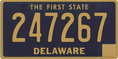 DE license plate 247267
